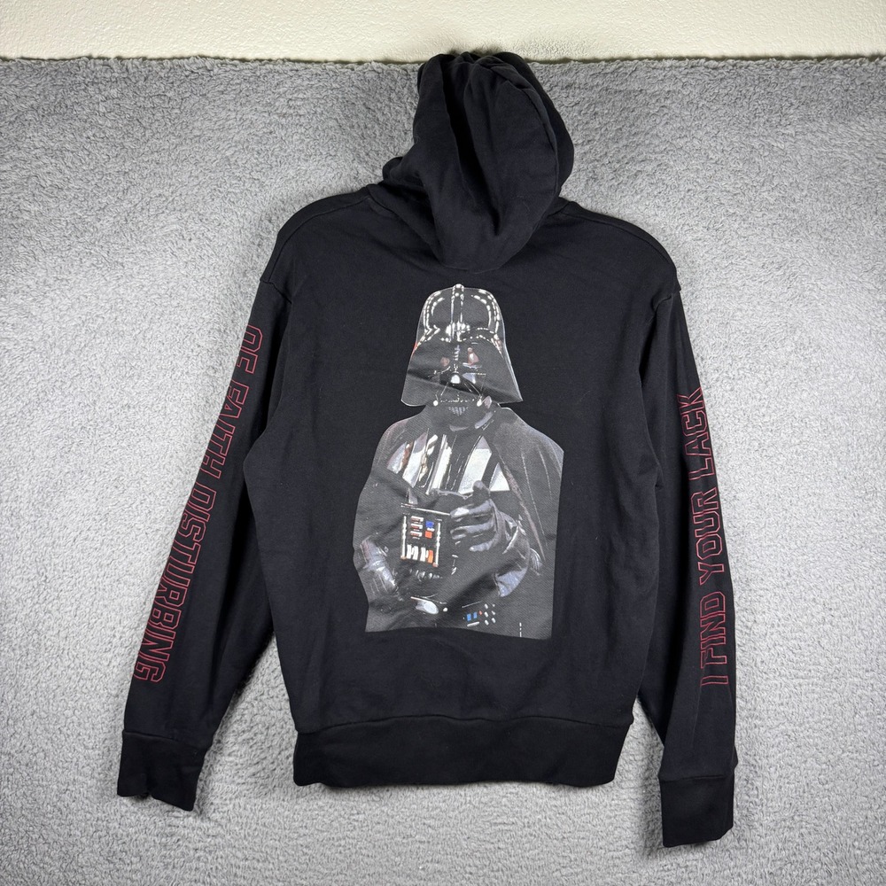 Levis x Star Wars‎ Darth Vader Hoodie Mens Small Black I Find Your Lack Of Faith